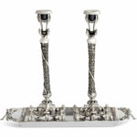 Special Extra Large Sterling Silver Candlesticks