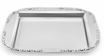 Sterling Silver Stylish Tray with Filigree