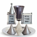 Anodized Aluminum Havdalah Set with Blessings