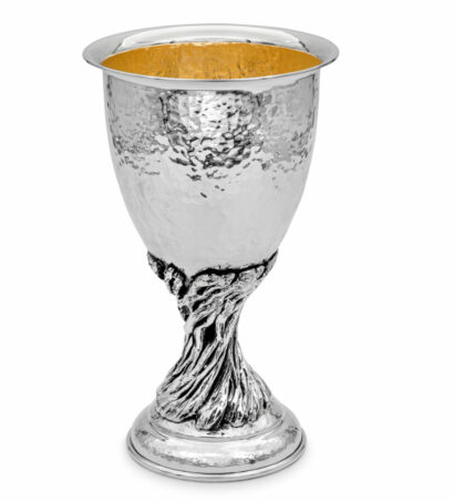 Floral Sterling Silver Eliyahu Cup Set