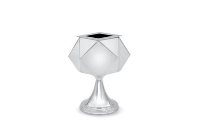 Silver Candle Holder with Havdalah Blessing