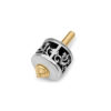 Stunning Sterling Silver and Brass Dreidel