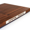 Personalized Silver and Mahogany Challah Board