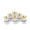 Sterling Silver Filigree Kiddush Cup Set with Eight Cups and Tray