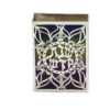 Sterling Silver Matchbox Cover with Enamel and Blessing