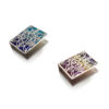 Sterling Silver Matchbox Cover with Enamel and Blessing