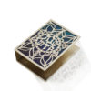 Sterling Silver Matchbox Cover with Enamel and Blessing