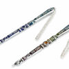 Iron Torah Pointer with Enamel and Jerusalem Lettering