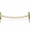 Harp Shaped Silver Tallit Clips with a Verse