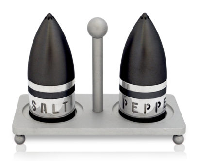 Contemporary Salt and Pepper Aluminum Set