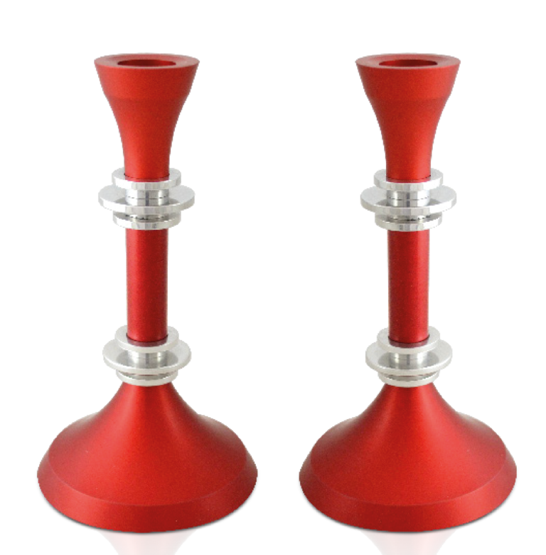 Special and Colorful Candlesticks with a Silver Look