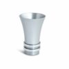 Tapered Colorful Kiddush Cup with Bold Hammered Rings