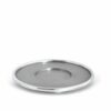 Tapered Colorful Kiddush Cup with Bold Hammered Rings