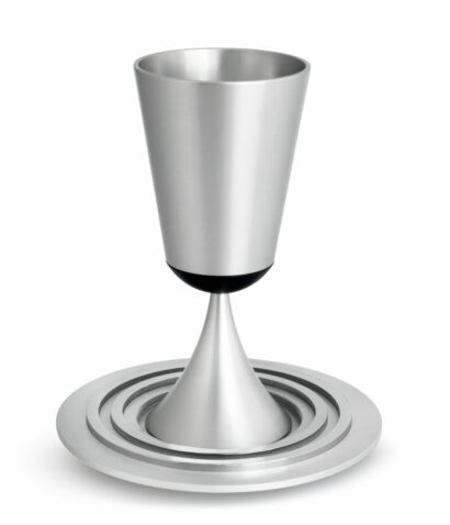 Stunning Aluminum Colorful Kiddush Cup with Stem