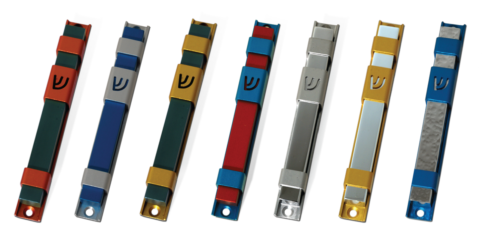Contemporary Colorful Mezuzah Case