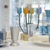Aluminum Colorful Kiddush Liquor Set