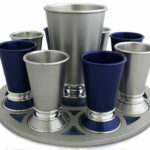 Aluminum Colorful Kiddush Liquor Set
