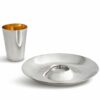 Classic and Plain Silver Kiddush Cup Set