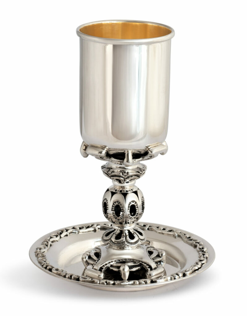 Handmade Royal Silver Kiddush Cup