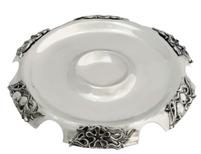 Rosh Hashanah Silver Plate for Honey Dish
