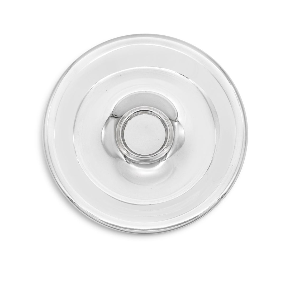 Sterling Silver Plate for Kiddush with Elevated Placement