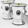 Amethyst Stones Kiddush Cup and Liquors Set