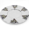 Silver Kiddush Cup Set with Grapes Decorations