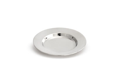 Classic Sterling Silver Smooth Kiddush Plate