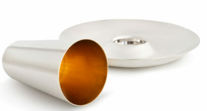 Sterling Silver Plate in Stylish Design