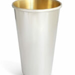 Modern Cone Shaped Silver Kiddush Cup