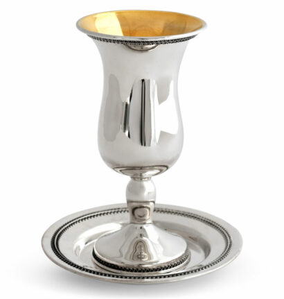 Glossy Stylish Silver Cup for Kiddush