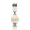 Fancy Onyx Stone and Silver Shabbat Candlesticks