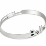 Sterling Silver Name Bracelet with Enamel