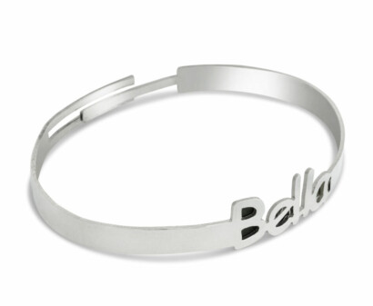 Sterling Silver Name Bracelet with Enamel