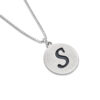 Contemporary Rounded Initia Enameled Pendant