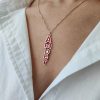Multi Colored 3D Vertical Gold Name Necklace