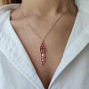 Multi Colored 3D Vertical Gold Name Necklace