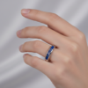 Gold Personalized English Name Enameled Ring