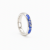 Gold Personalized English Name Enameled Ring