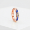 Gold Personalized English Name Enameled Ring
