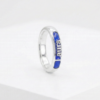 Gold Personalized English Name Enameled Ring