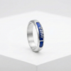 Gold Personalized English Name Enameled Ring