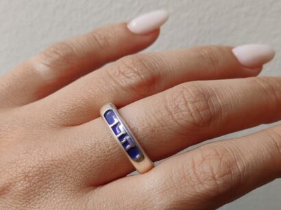 Stylish Personalized Hebrew Name Ring