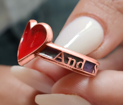 Love and Soul Heart 14K Gold Ring