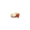 Love and Soul Heart and Letter Gold Ring