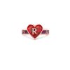 Love and Soul Heart and Letter Gold Ring