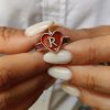 Love and Soul Heart and Letter Gold Ring