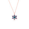 Star of David Stunning Gold Necklace with Enamel