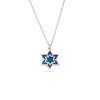 Star of David Stunning Gold Necklace with Enamel