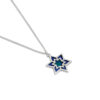 Star of David Stunning Gold Necklace with Enamel
